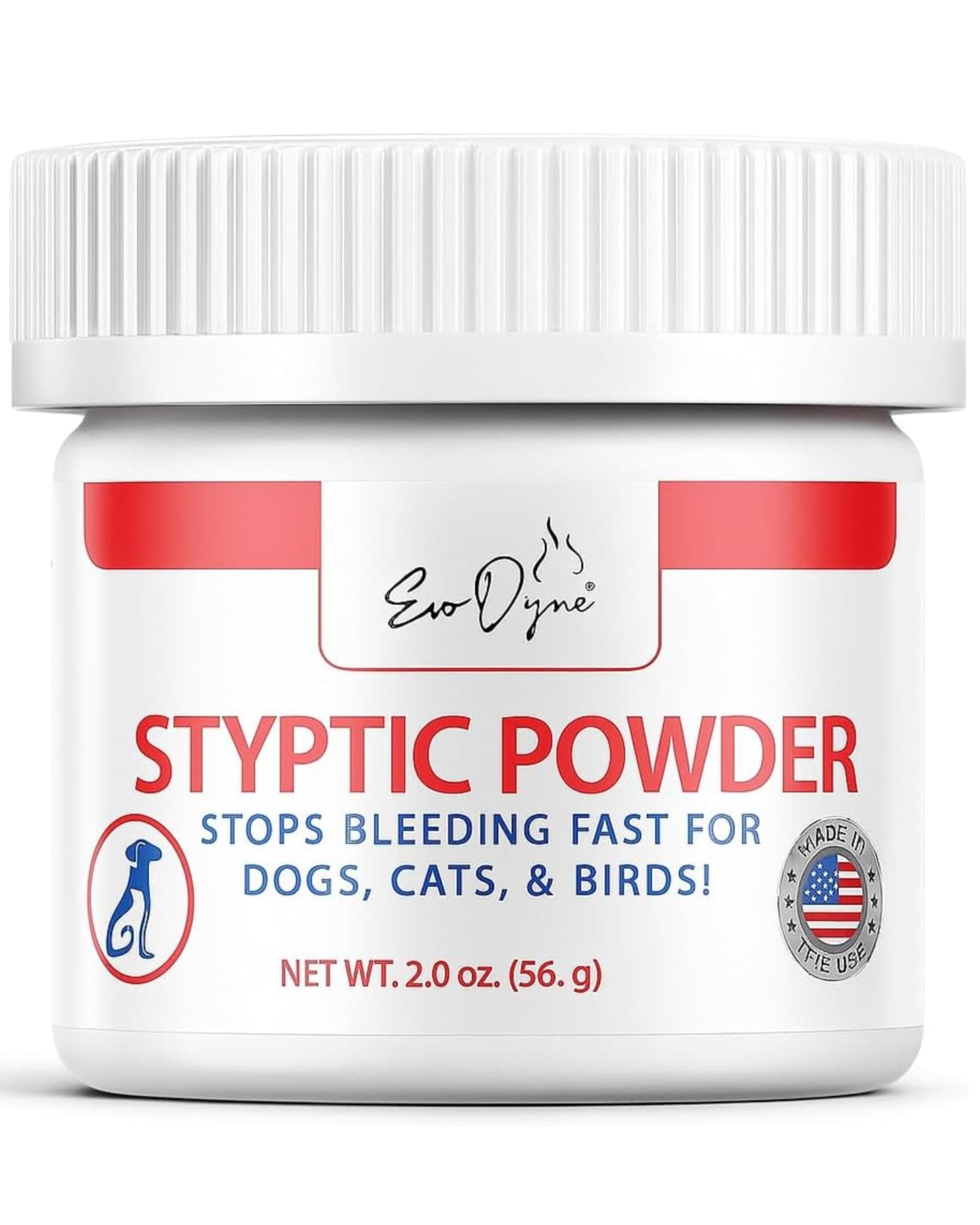 Styptic Powder for Dogs, Cats, and Birds (2 oz) | Fast-Acting Blood Stop Powder for Pets | Quick Stop Bleeding Powder for Dog Nail Clipping, Grooming, Cuts and More (1-Pack)
