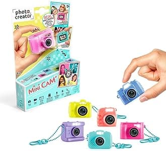 Photo Creator - Mini Cam' keychain | Create Memories with 14 Filters, Flash + Microphone | perfect for travel | Gift for boys and girls 6+ | Random colour (styles may vary)