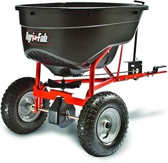 Agri-Fab AG45-0463 130lb Towed Broadcast Smart Spreader - Black/Orange