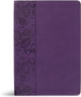 CSB Super Giant Print Reference Bible, Value Edition, Purple LeatherTouch, Red Letter, Presentation Page, Cross-References, Full-Color Maps, Easy-to-Read Bible Serif Type