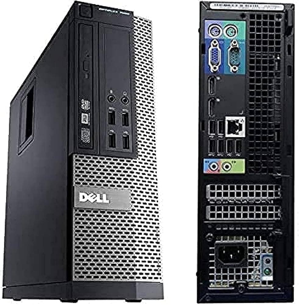 DELL (Upgraded) Optiplex 7020 SFF - Small Format Computer | Core i7-4770 - 256GB SSD + 1TB HDD - 16GB RAM | 8 Cores @ 3.4GHz Win 11 Black (Refreshd) With Wifi