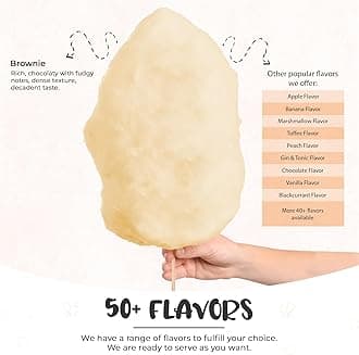 Baking Beauty and Beyond Premium Candy Floss Sugar 400g - Brownie Flavour