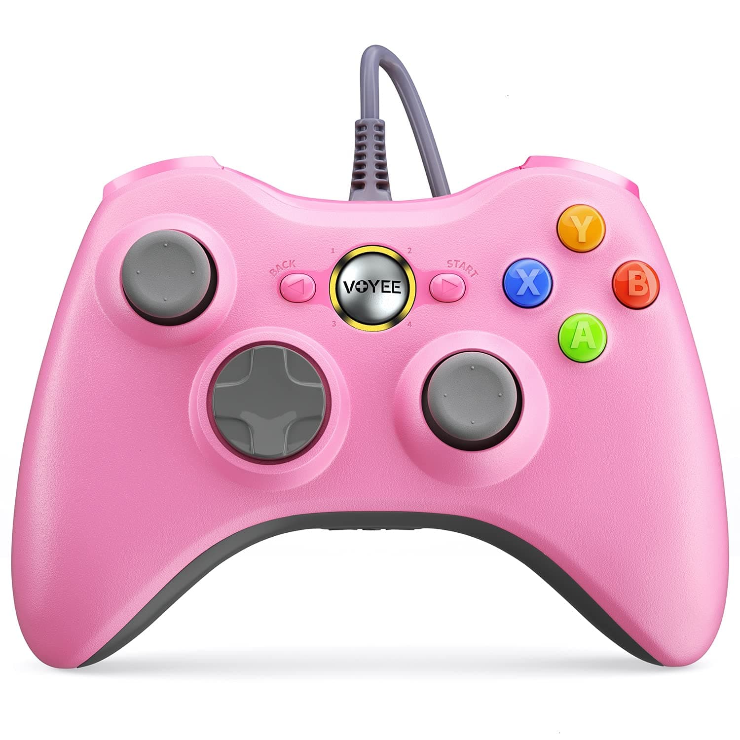 VOYEE Wired Controller Compatible with Xbox 360 Controller (Pink)