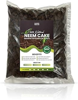 Neem Cake, Natural Fertilizer for Gardening and Soil Amendment (10 LBS)