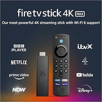 Amazon Fire TV Stick 4K Max | streaming device, Wi-Fi 6, Alexa Voice Remote (includes TV controls), 1st Generation