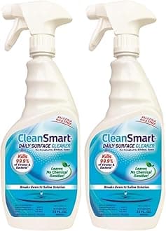 CleanSmart Daily Surface Cleaner and Pet-Safe Disinfectant, Kills 99.9% of Viruses, Bacteria, 23 ounce Bottle (Pack of 2)
