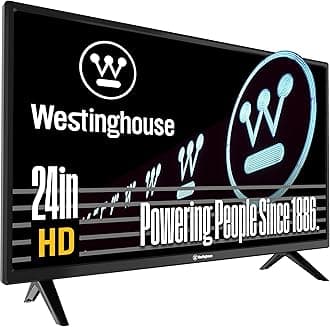 Westinghouse 24 Inch TV, HD LED Small Flat Screen Non-Smart Television, Works with Fire Stick, Roku, Apple TV, TiVo, Xumo, and Streaming Devices