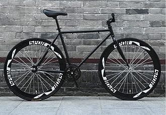 ALQPPM Road Bicycle, 26 inch Bikes, Stripped Back Fixie Brake System, High Carbon Steel Frame, Road Bicycle Racing, Men's and Women Adult,E/B/26 inch