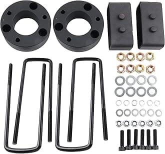 F150 Full Suspension Lift Kits,3" Front and 2" Rear Leveling Lift Kits with Extended U Bolts Compatible with Ford F150 2WD 4WD 2004-2022