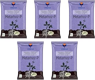 Utkarsh Metarhizium Anisopliae 1% W.P. 1 x 10^8 CFU/gm min. for Plants, Crops and Home Gardening - Metarhoz-P (5 Kg; Pack of 5 of 1 Kg)