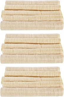 Collagen Sausage Casing, 15PCS 15m/49.2ft Diameter 30mm Edible Drying Sausage Casing for Homemade Sausages and Ham Sausage Kitchen Cooking Accessories