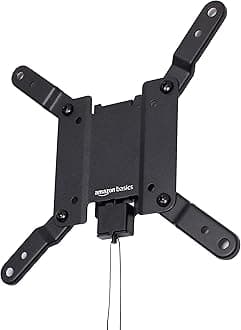 Amazon Basics Flat TV Wall Mount for 12-40" TVs VESA 200x200 Black