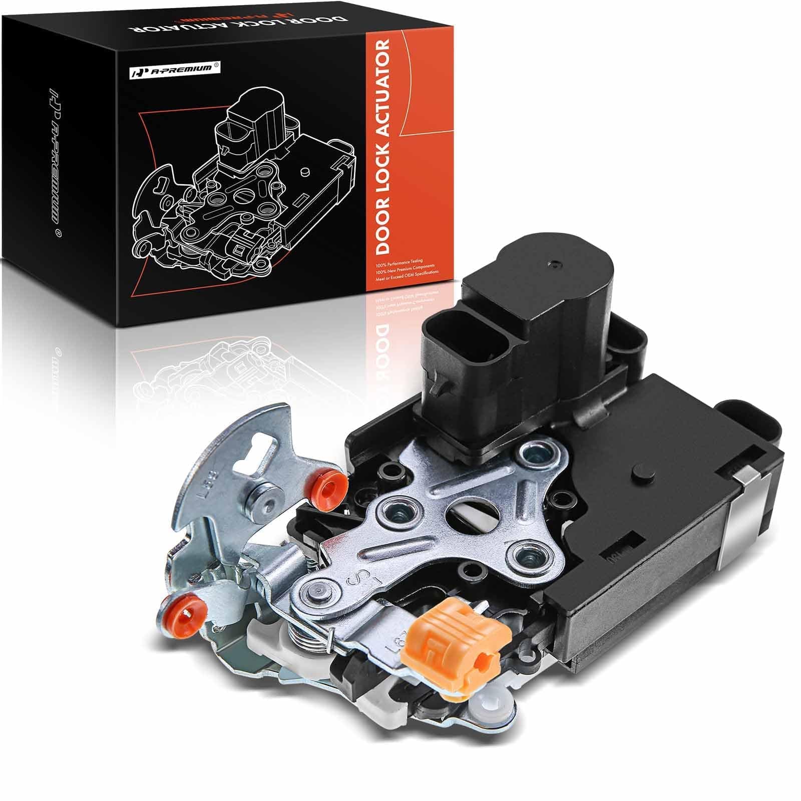 A-Premium Front Door Lock Actuator Driver Side Compatible with 2000-2007 Chevrolet Chevy Silverado Suburban Tahoe Avalanche & GMC Sierra Yukon & Cadillac Escalade, Front Left Door Latch Lock Actuator