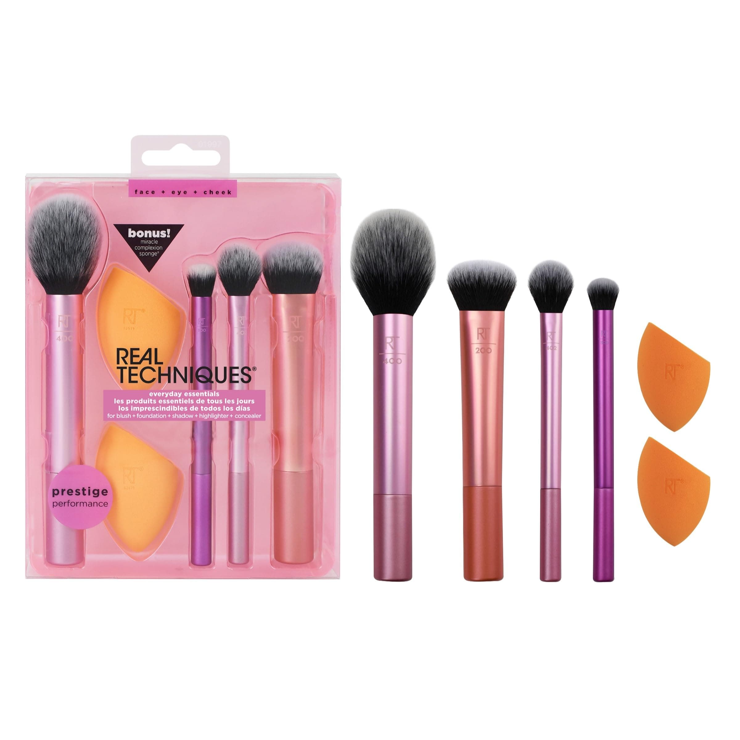 Real Techniques Makeup Brush Set, Set of 6