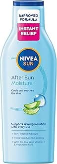 After Sun Moisturising Soothing Lotion (200ml), Cooling NIVEA After Sun, Naturally Soothing Lotion with 24 Hour Effectiveness, Aftersun Aloe Vera