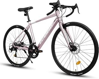 20 Inch 700C Road Bike, 16-Speed Outdoor Bike Disc Brakes, Light Weight Aluminum Frame,Racing Bike City Commuting Road Bicycle L Size for Men Women