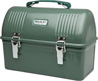 Stanley Classic Lunch Box 10 qt | Vintage Metal Lunchbox | Durable Meal Container with Handle and Latch | Stores Food, Drinks, Thermos, Water Bottle
