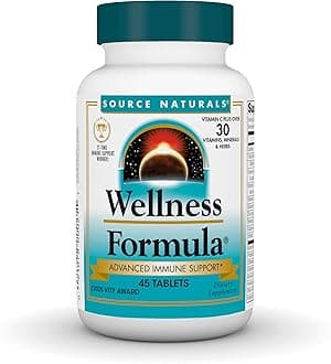 Wellness Formula Bio-Aligned Vitamins & Herbal Defense - Immune System Support Supplement & Immunity Booster - 45 Tablets