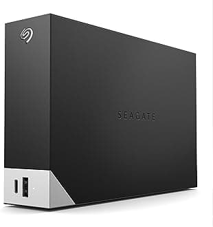Seagate One Touch Hub 10TB, External Hard Drive Desktop HDD, USB-C & USB 3.0 port, for Computer Desktop Workstation PC Laptop Mac (STLC10000400)