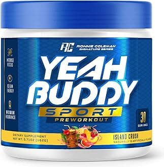 New Pre Workout Powder for Women & Men, Preworkout with Amino Acid Beta Alanine, L Citrulline, Caffeine for Energy Support, Endurance & Focus, Island Crush, 30 Serving