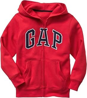 GAP boys Logo Hoodie Hooded Full Zip Sweatshirt