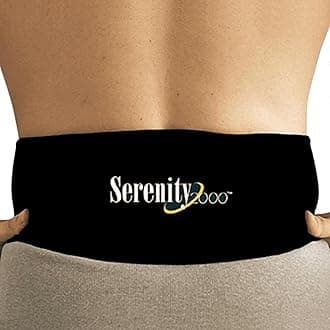 SERENITY2000 Magnetic Therapy Back Wrap for Lower Back - Adjustable Lumbar Support Brace for Sciatica & Pain Relief - 16 x 1100 Gauss Magnets