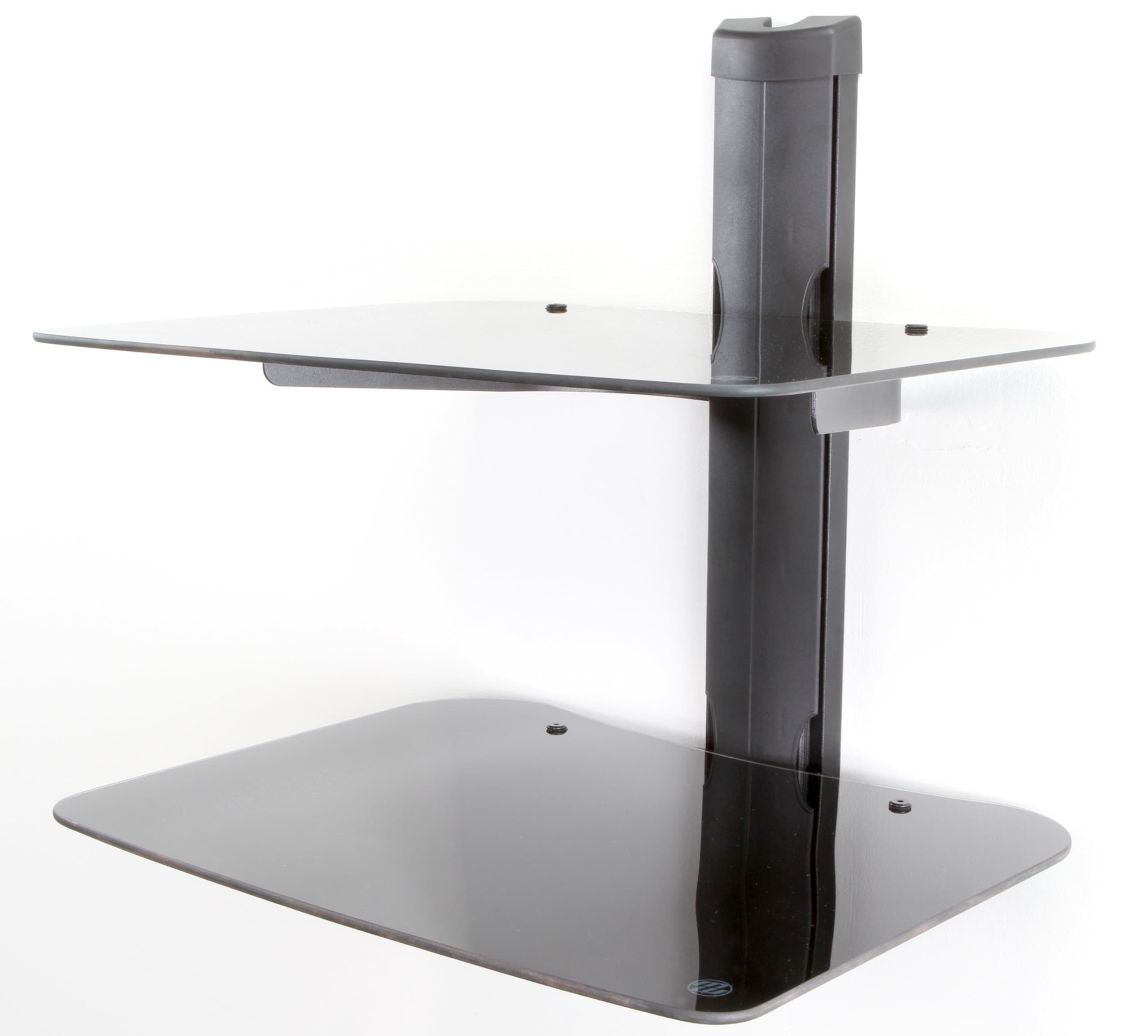 BDS2 Sleek, Easy Install, Flat Panel Component Wall Shelf for 13 to 90-Inch, Black