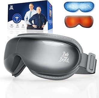 BOB AND BRAD Eye Massager with Heat and Cooling, EyeOasis 3 Eye Massager for Migraine FSA Eligible/HSA Eligible, Heated Headache Massager for Dry Eye Relief, Temple Massagers for Stress Relief