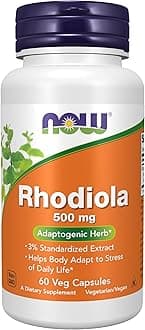 Now Foods Rhodiola, 500 Mg, 60 Vcaps