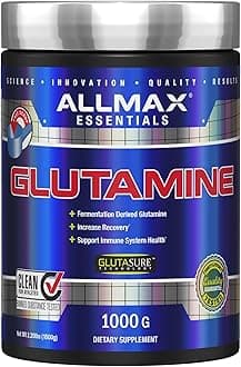 ALLMAX Nutrition, 100% Pure Micronized Glutamine, Gluten-Free + Vegan + Kosher Certified, 2.20 lbs (1000 g)