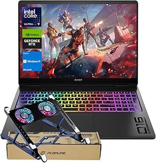 HP OMEN MAX 16 RTX 5090 AI Gaming Laptop, 16" WUXGA, Intel Ultra 9 275HX(Beats Intel i9-14900), NVIDIA RTX 5090, 32GB DDR5 RAM, 1TB SSD, RGB Backlit Keyboard, Wi-Fi 6, Bundle with PCO Laptop Cooler