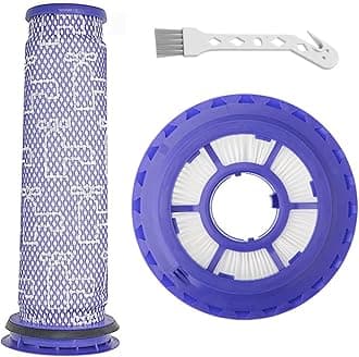 Lemige Vacuum Filters Replacement Parts for Dyson DC41 DC65 DC66 UP13 UP20 UP30 Animal, Multi Floor and Ball Animal 2 Aniaml 3 Vacuums, Part 920769-01&920640-01, 1 Pack Post Filter & 1 Pack Pre Filter