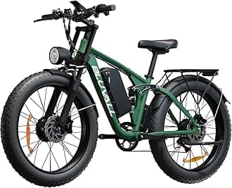 Electric Bike for Adults, 2000W Ebike 52V 22.4Ah Lithium Battery 35MPH 26" Full Suspension Electric Bicycles 7 Speed Hydraulic Brakes Up to 60 Miles