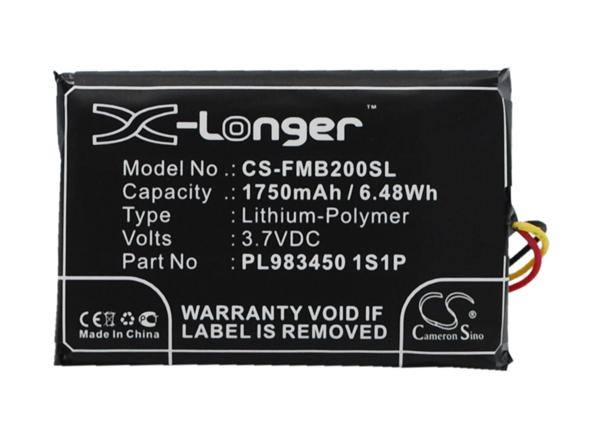 3.7V High-performance Replacement Battery for Falcom Mambo 2 with PL983450 1S1P/1750mAh