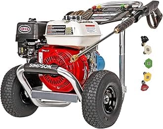 - Cleaning 3400 PSI Gas Pressure Washer, 2.5 GPM Power Washer for Commercial Use, Honda GX200 Engine, 25-Foot Hose, Aluminum Series, 49-State (ALH3228-S)