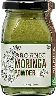 - Organic Moringa Powder - Moringa Olifera, Drumstick Leaf Powder, Rich Source of Multi-Vitamins and Antioxidants, Immunity Booster 80 g