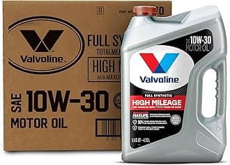 Full Synthetic High Mileage with MaxLife Technology SAE 10W-30 Motor Oil 5 QT, Case of 3