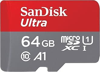 64GB Ultra microSDXC UHS-I Memory Card with Adapter - Up to 140MB/s, C10, U1, Full HD, A1, MicroSD Card - SDSQUAB-064G-GN6MA