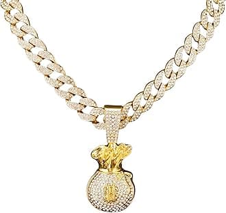 Ice Out Chain for Men Premium Zircon Stones Hypoallergenic Durable Hip-Hop Streetwear Chain Necklace Men