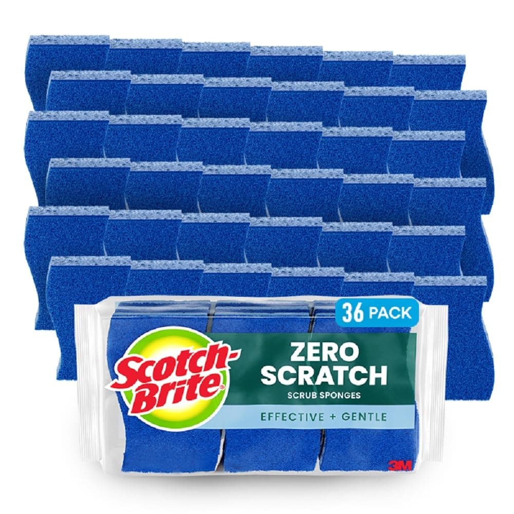 Scotch-Brite Non-Scratch Scrub Sponge, 36 Count