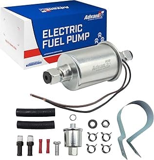 Universal Electric Fuel Pump 12V Low Pressure Gasoline Diesel Transfer Pump for Carburetor with Installation Kit E8012S