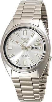 SEIKO Automatic Watch for Men 5-7S Collection - with Day/Date Calendar, Luminous Hands, Stainless Steel Case & Bracelet