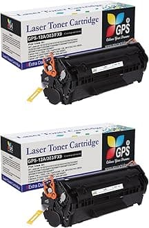 GPS Colour Your Dreams Compatible 12A Toner Cartridge (Pack of 2) for HP LaserJet 1010, 1012, 1015, 1018, 1020, 1022, 3015, 3020, 3030, M1005, M1319f - High Yield Black Ink