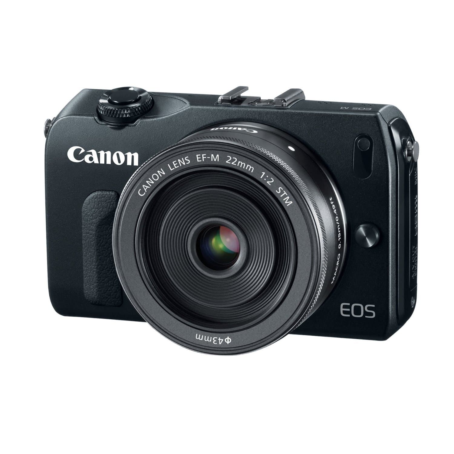 Canon EOS M 18.0 MP Compact Systems Camera with 3.0-Inch LCD and EF-M22 STM Lens Black
