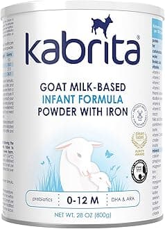 Goat Milk-Based Infant Formula Powder with Iron, DHA, ARA & Prebiotics, for Infants 0–12 Months, Non-GMO, 28 oz