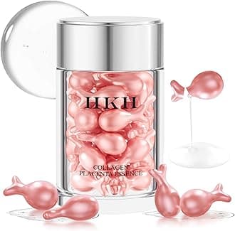 HKH Retinol Serum Capsules for Face: 48 Caps Anti-Aging Wrinkle Skincare Night Serum - Vitamin A & E Facial Oil for Women - Firming Smoothing & Skin Hydration & Moisturization - Travel-Friendly