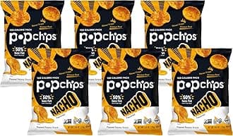 - Popchips Nacho Potato Chips, 0.8 Oz (Pack of 6)