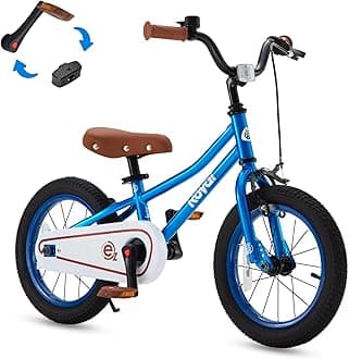RoyalBaby Kids Bike, Terra EZ Balance to Pedal Convertable Bicycle, 14 16 18 Inch Easy Learn Balancing to Biking Boys Girls Ages 3-9 Years Beginners
