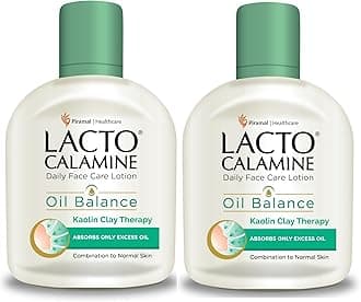 Lacto Calamine Daily Face Care Lotion, Oil Balance for Combination Skin, 120ml (Pack of 2)