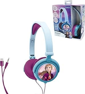 LEXIBOOK, Frozen, Stereo Headphones, kids safe volume, foldable and adjustable, blue/purple, HP010FZ